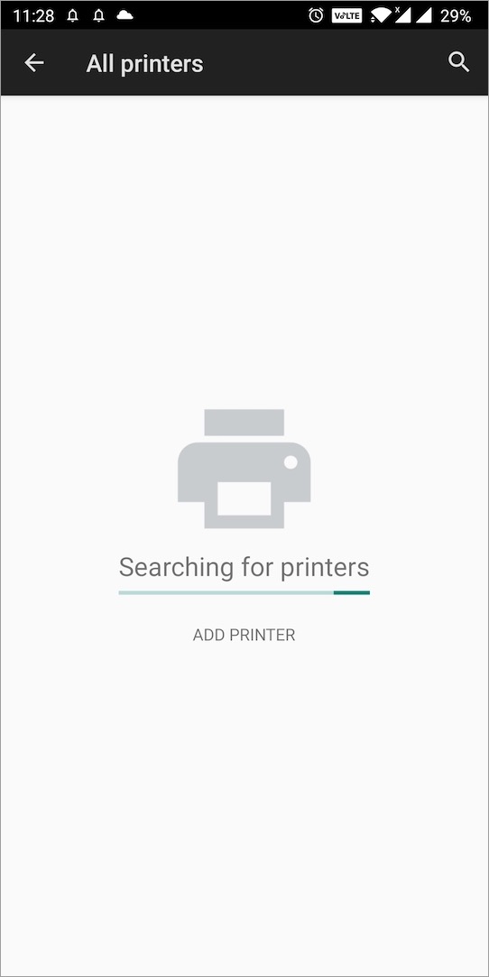 google docs select printer