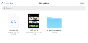 how to convert zip file to video in iphone