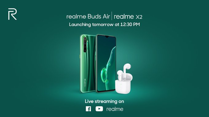 realme x2 and realme buds air launch teaser