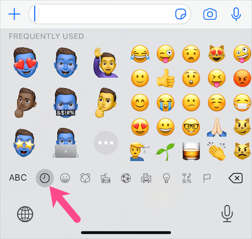 Hide Frequently Used Memoji Stickers from Emoji Keyboard in iOS 13.3