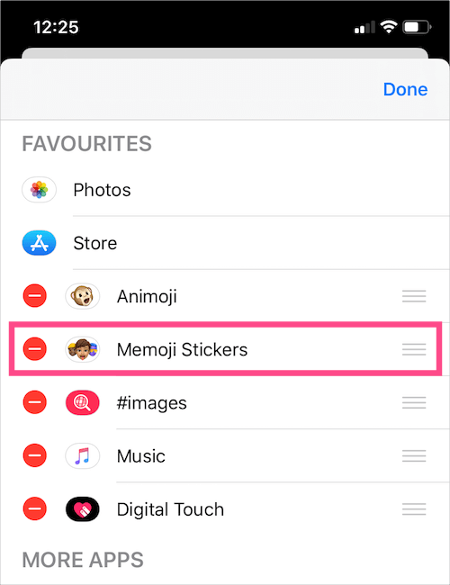 turn off memoji stickers on iphone and ipad