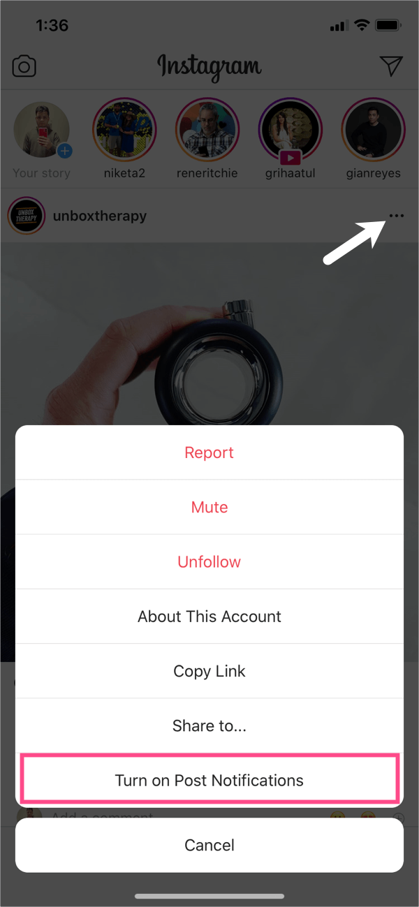 How To Turn On Or Off Post And Story Notifications On Instagram