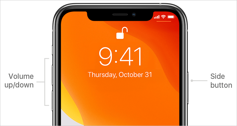 side button on iphone 11
