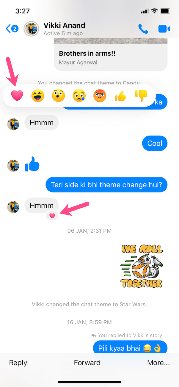 How To Heart React On Facebook Messenger