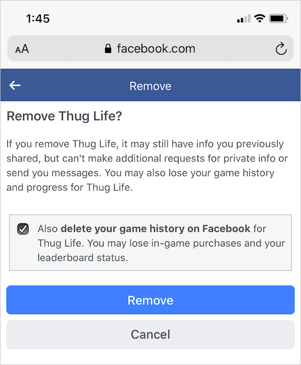 how to remove thug life from facebook messenger
