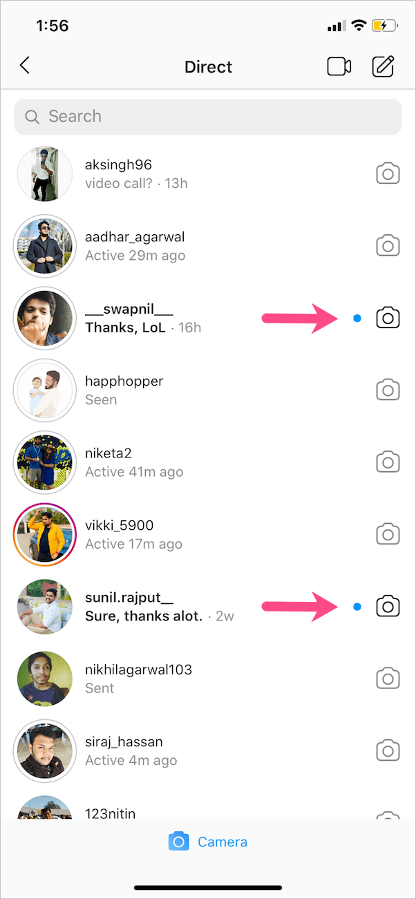 What a Blue Dot Facebook Stories and Messenger?