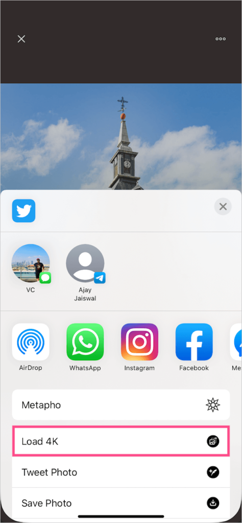 Twitter Adds Option to Load / Save 4K Photos on iPhone