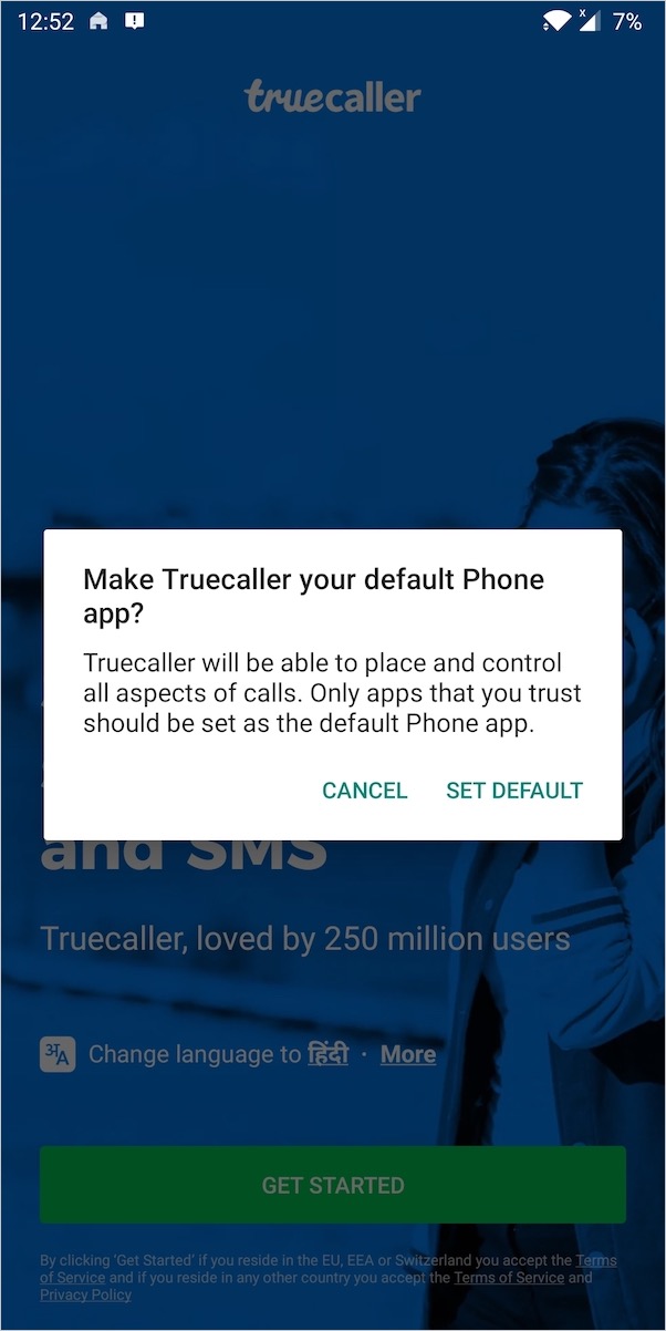 how to uninstall truecaller app