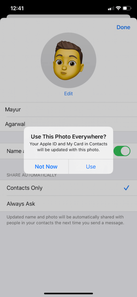 How To Set Memoji As Apple ID And Contact Photo In IOS 13