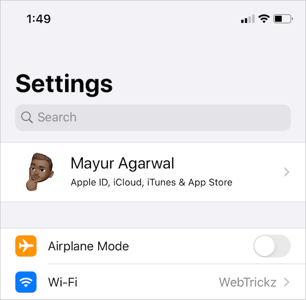 change apple id picture to memoji