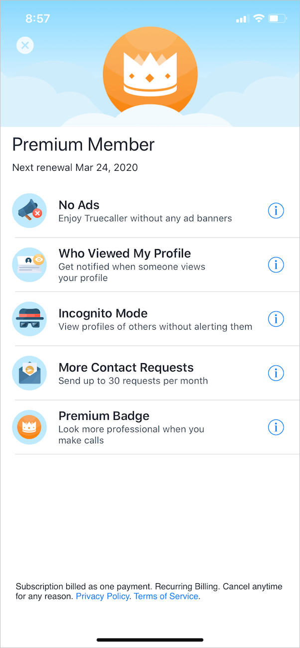 benefits of truecaller premium