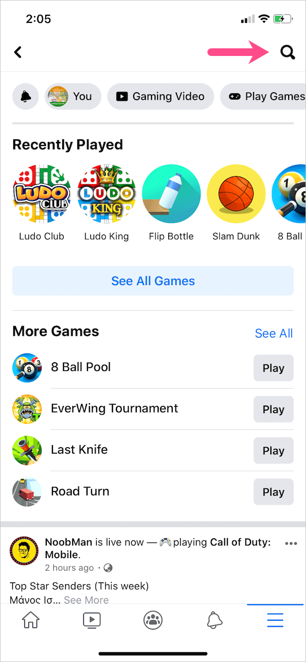 instant games on facebook