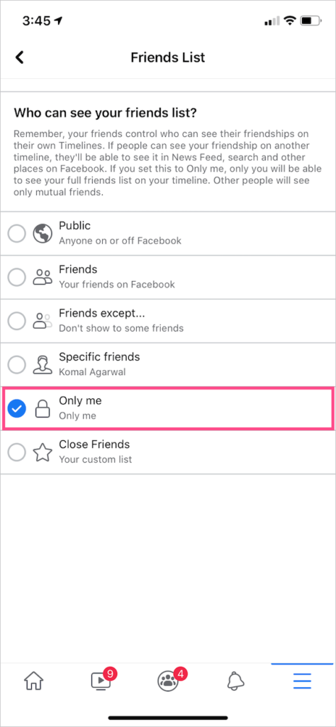 How to Make Your Friends List Private on Facebook App 2020