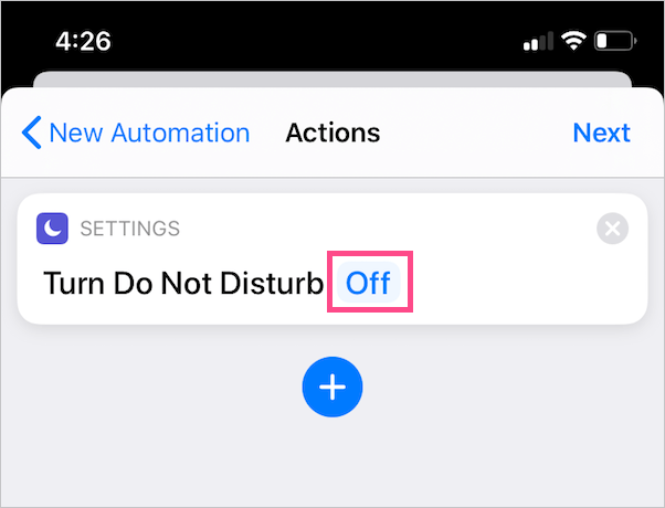 turn do not disturb off