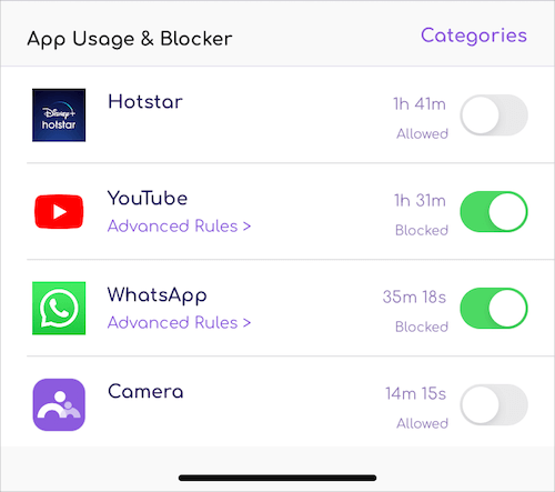 block specific apps in famisafe