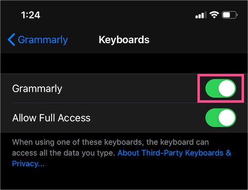 remove grammarly from outlook