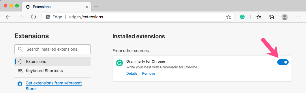 how to remove grammarly comments