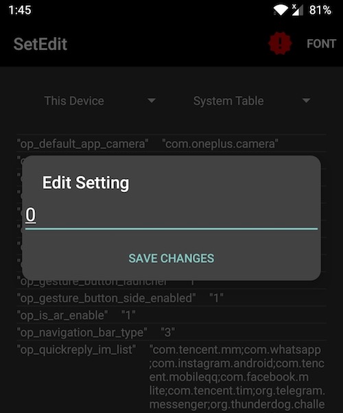 how to get back old gestures on oneplus 5T