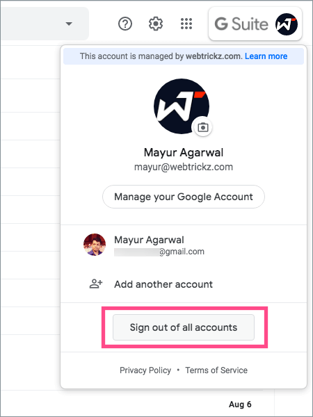 chrome for mac sign into account