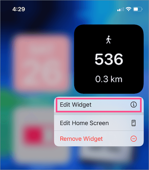 edit widgetsmith widget
