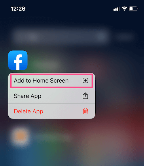move apps from app library to home screen on ios 14