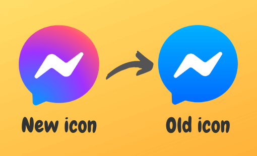 how to get back old messenger icon