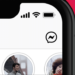 messenger icon at the top of Instagram app
