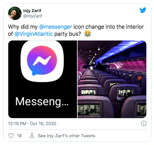 facebook messenger new icon