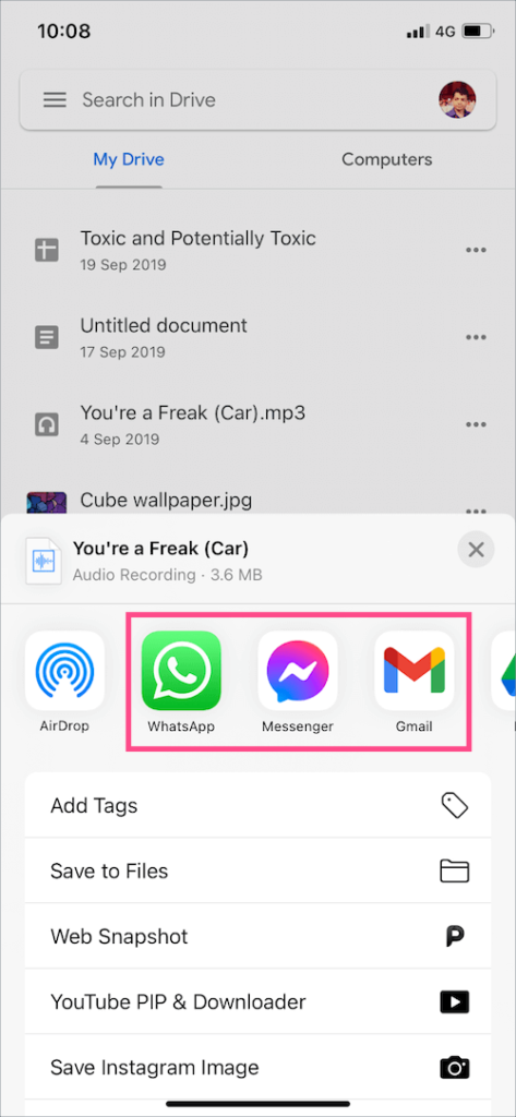download photos from google drive to phone