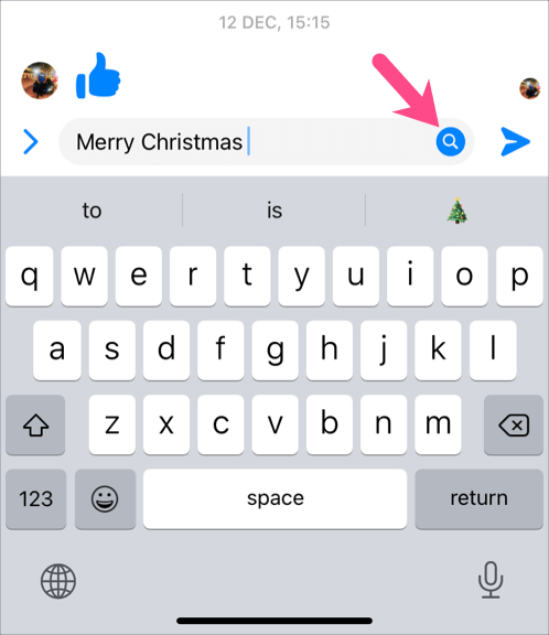 text message effects in messenger on iphone