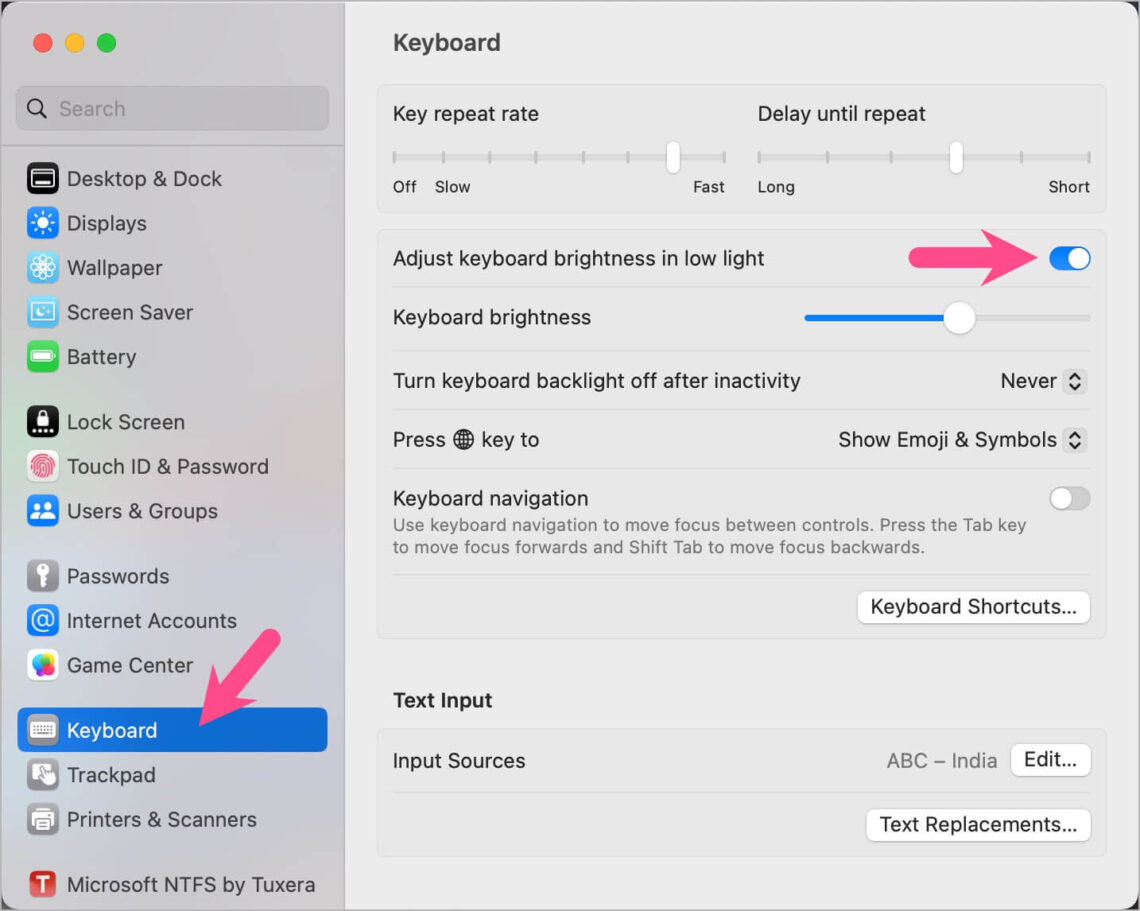 How to Manually Adjust Keyboard Brightness on M1 & M2 MacBook Air