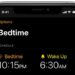 Bedtime in clock app on iphone