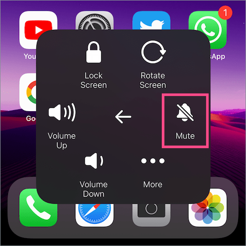 Turn on iPhone silent mode without switch