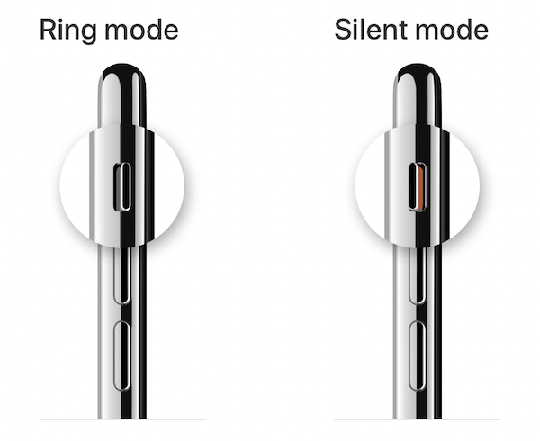 ring silent switch on iPhone