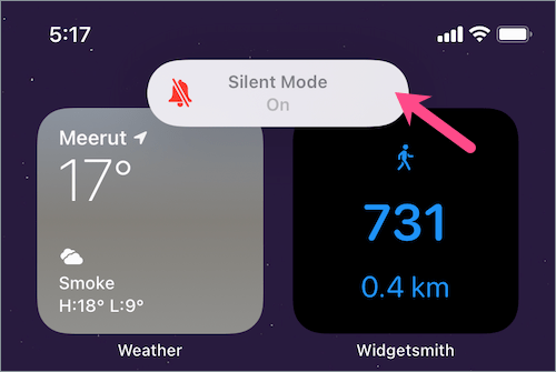 silent mode on notification on iPhone iOS 14