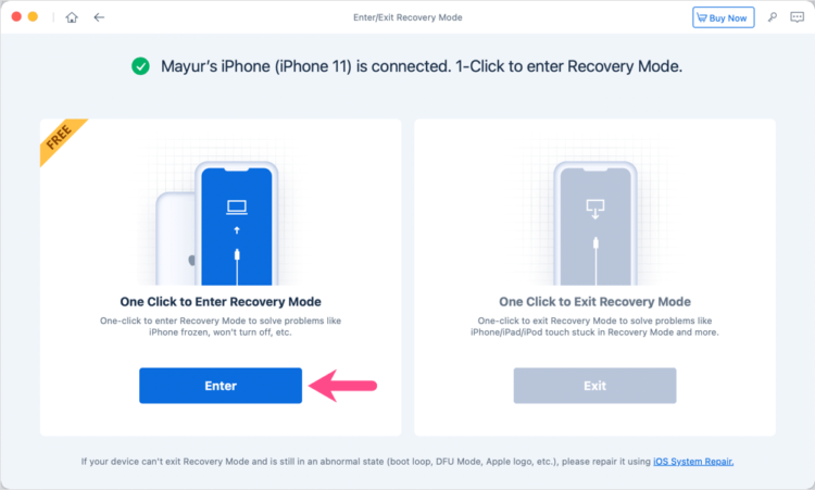 iphone 12 won't enter recovery mode