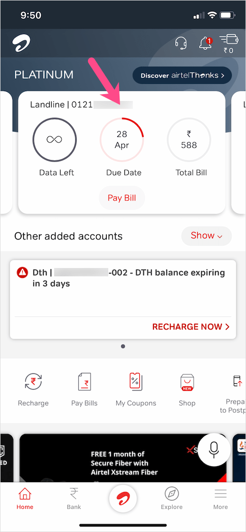 airtel thanks app