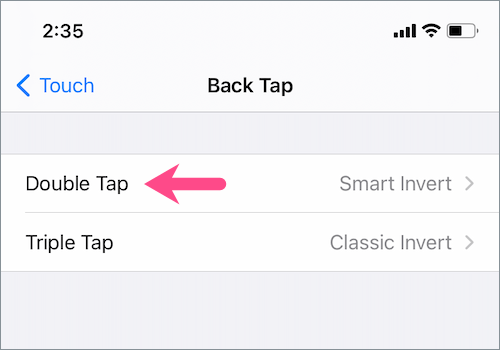 invert colors shortcut in iOS 14 on iPhone
