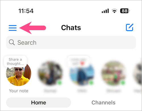 messenger app on iphone
