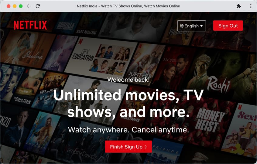 create a frame for netflix and ads in mac