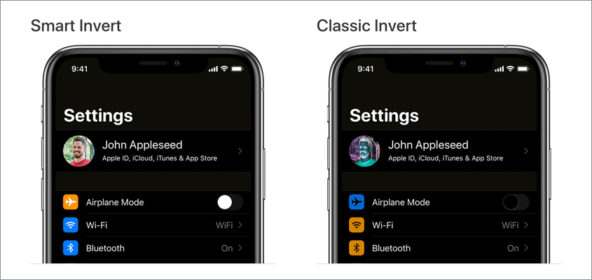 Invert Screen Colors in iPhone and iPad