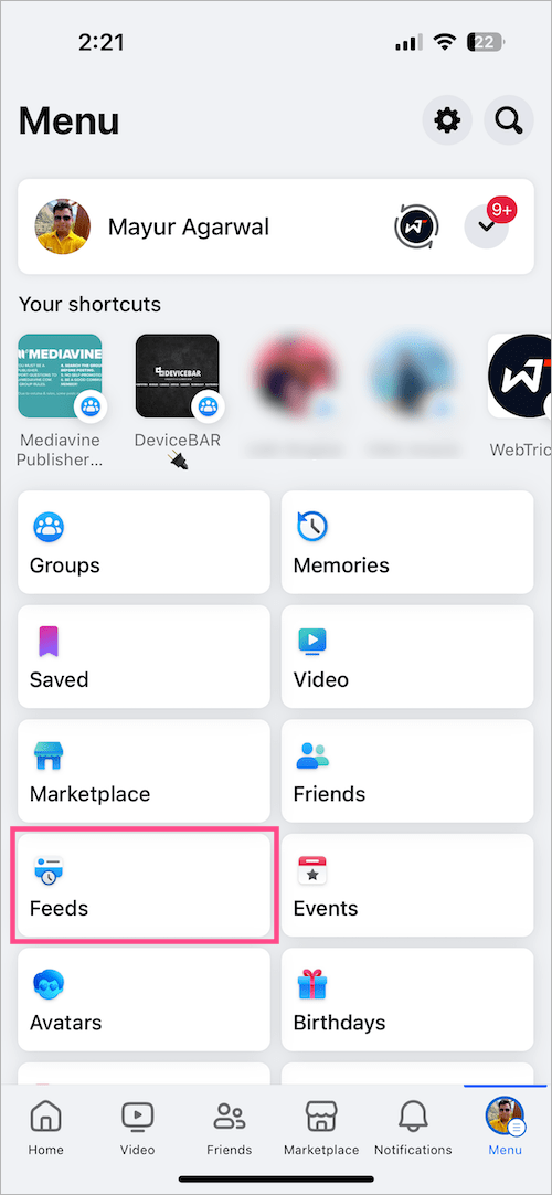 view Facebook News Feed in chronological order