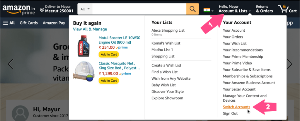 How To Switch Accounts On Amazon And Prime Video App how-to-switch-accounts-on-amazon-and-prime-video-app