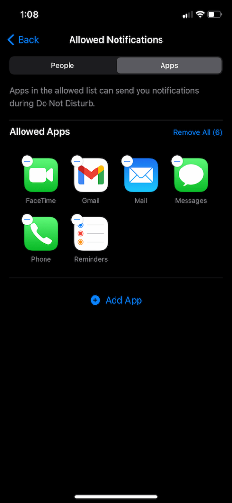 How to Exclude Specific Apps from Do Not Disturb on iPhone