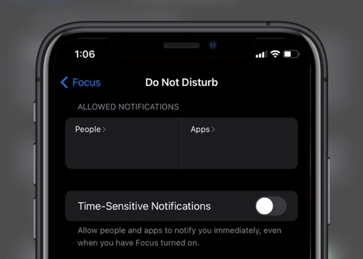 How to Exclude Specific Apps from Do Not Disturb on iPhone