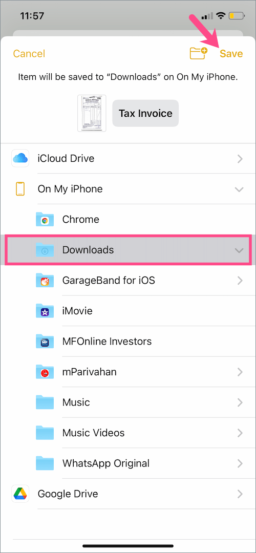 files app for iPhone