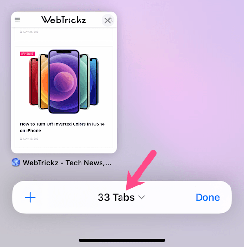 how to see tab groups in iOS 15 safari