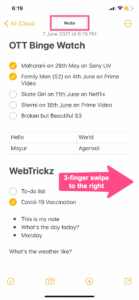 4 Ways to Undo in Notes on iPhone Without Shaking