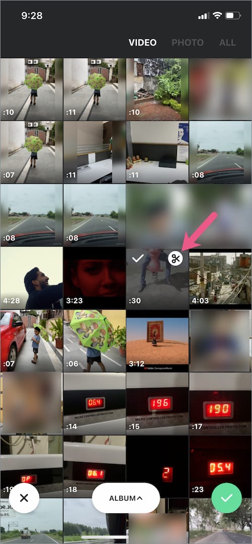 how to add rewind effect to video on iPhone