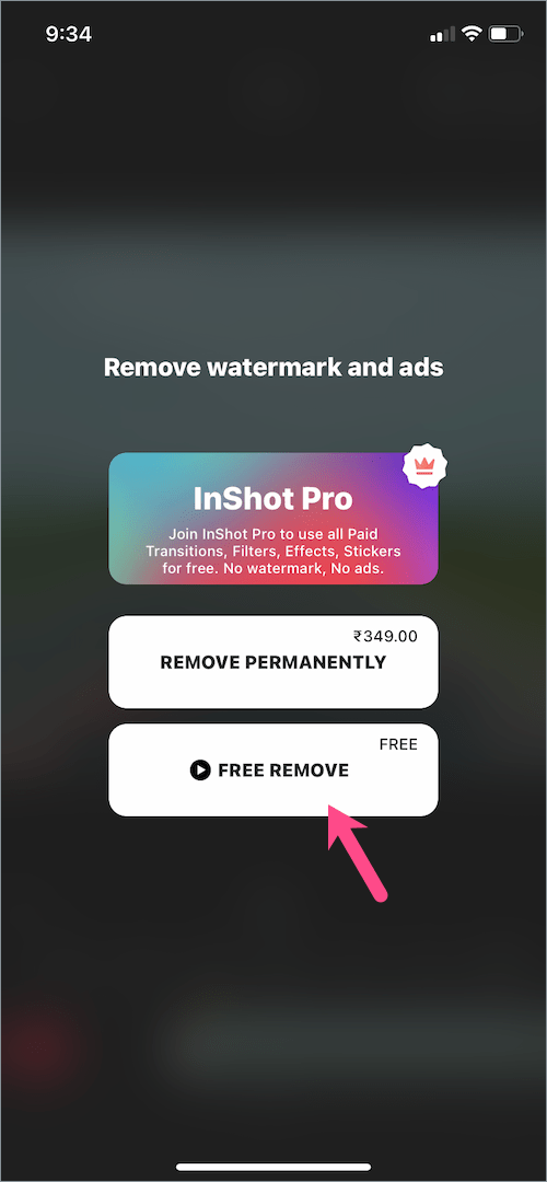 get rid of inshot watermark without paying